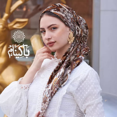 Brown lovers Velvet Scarfina Turban