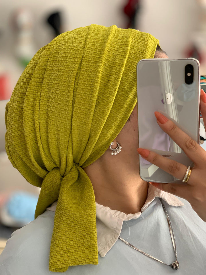 Crinkled Cotton Turban
