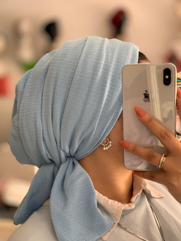 Crinkled Cotton Turban