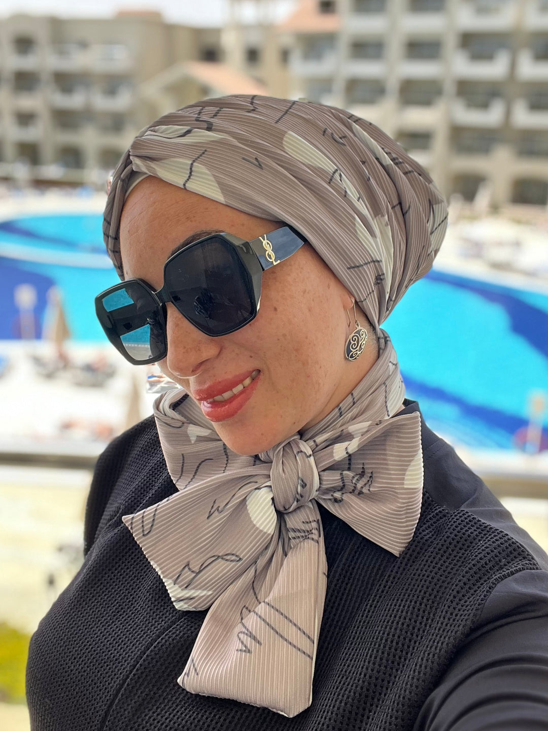 Pleated Cotton Turban