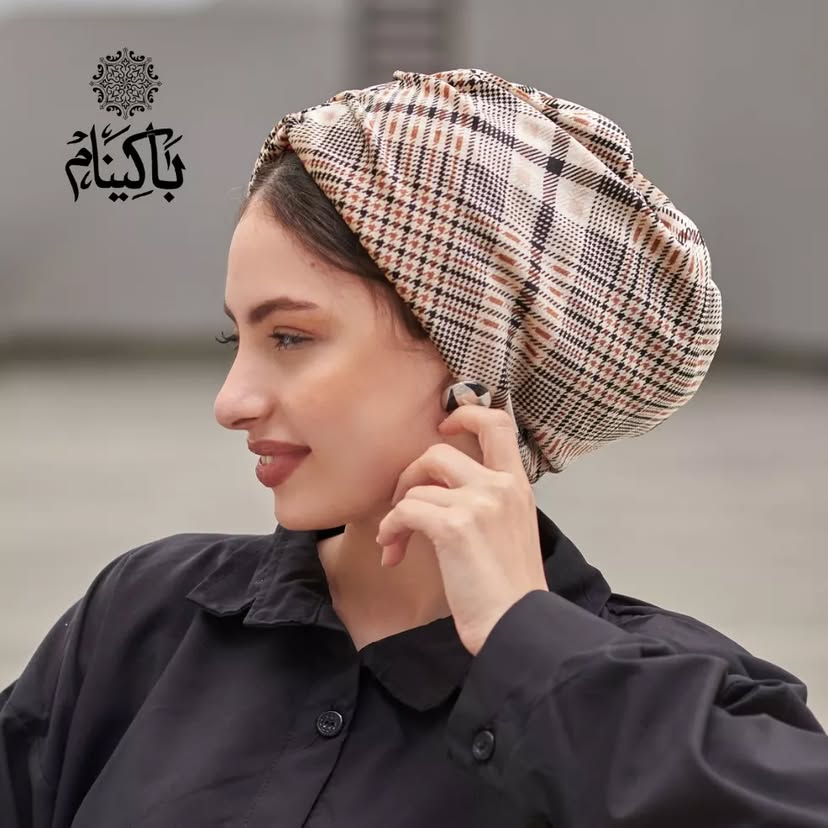 Plaid Velvet Turban