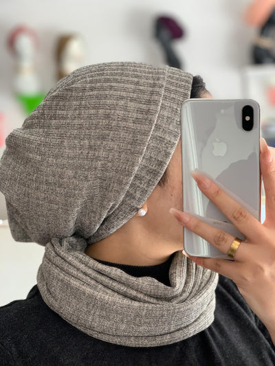Soft Wool Two-piece Turbans