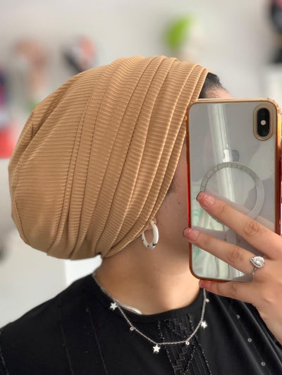 Pleated Cotton Easyon Turban
