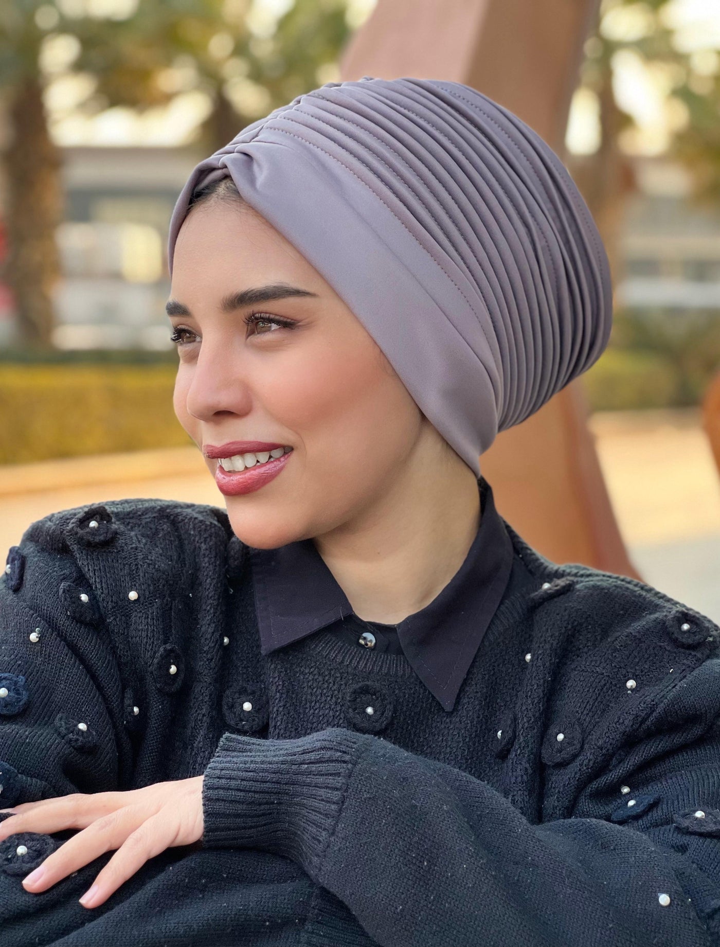 Swimming Selfdrapped Turban