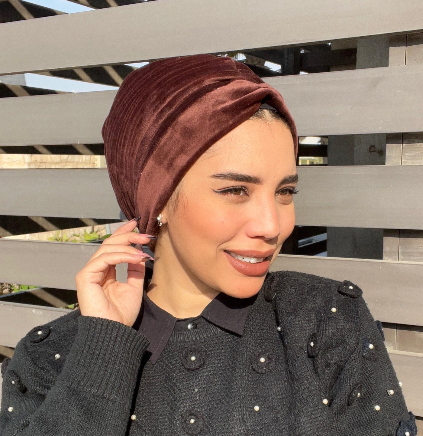 Plain Velvet Turbans