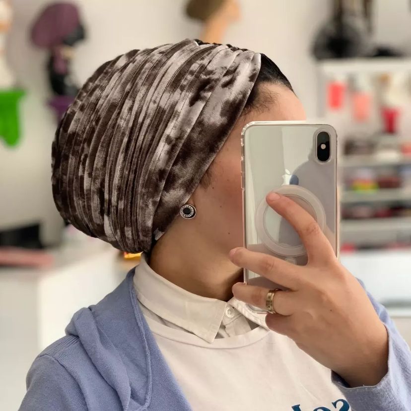Double side Velvet Turban
