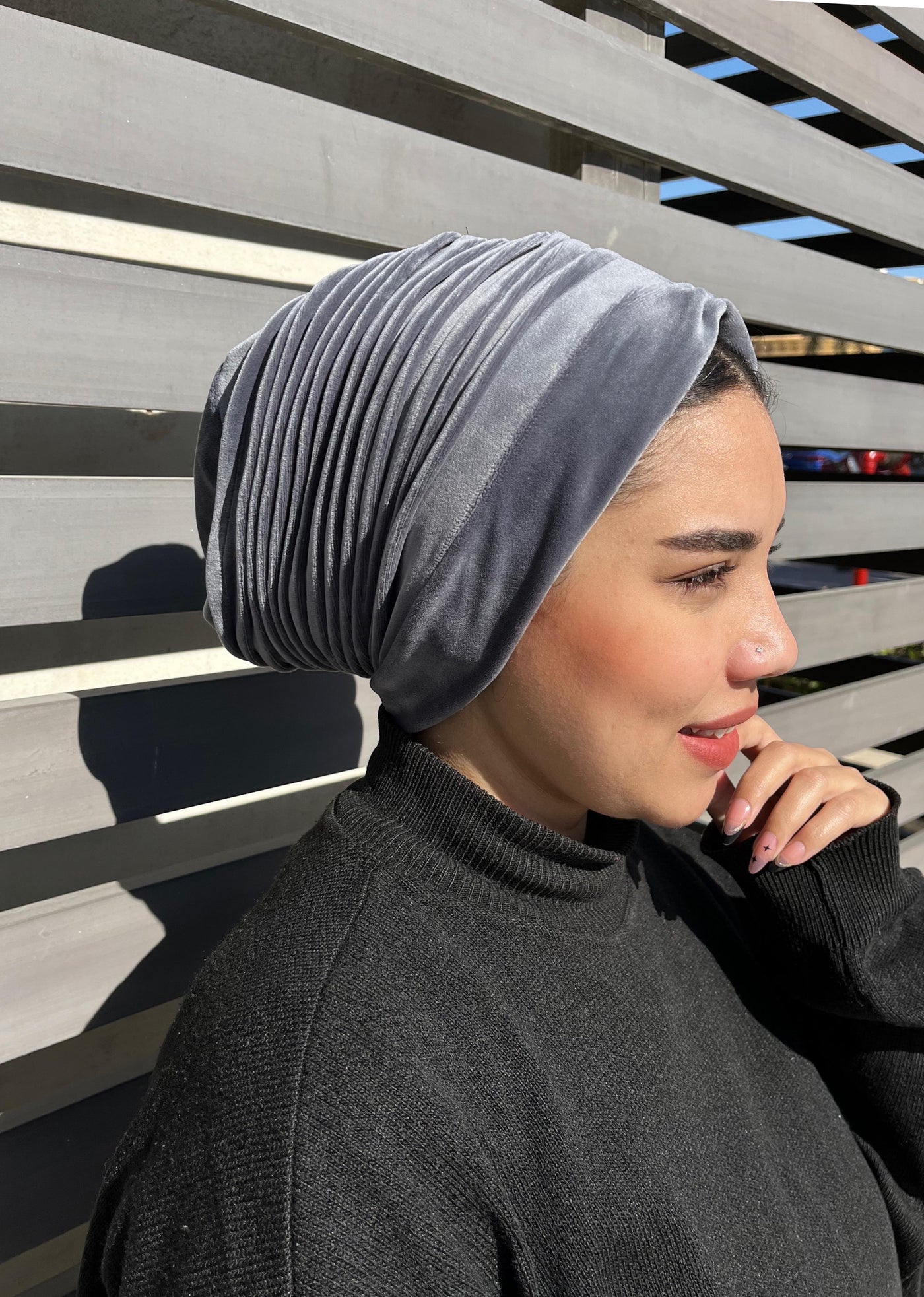 Plain Velvet Turbans