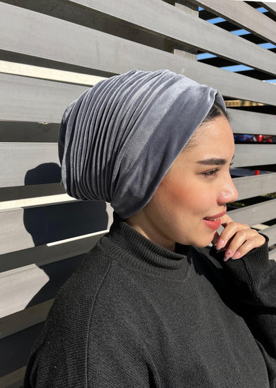 Plain Velvet Turbans