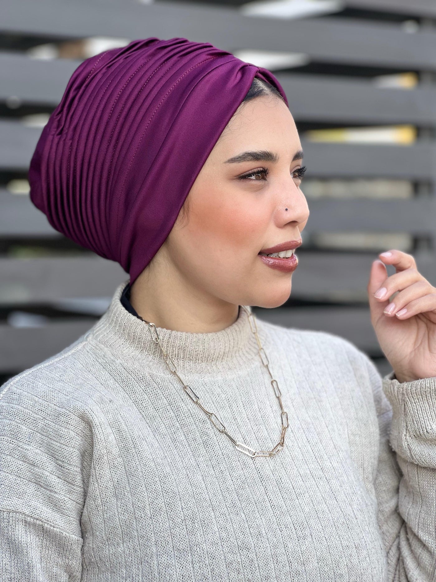 Swimming Selfdrapped Turban