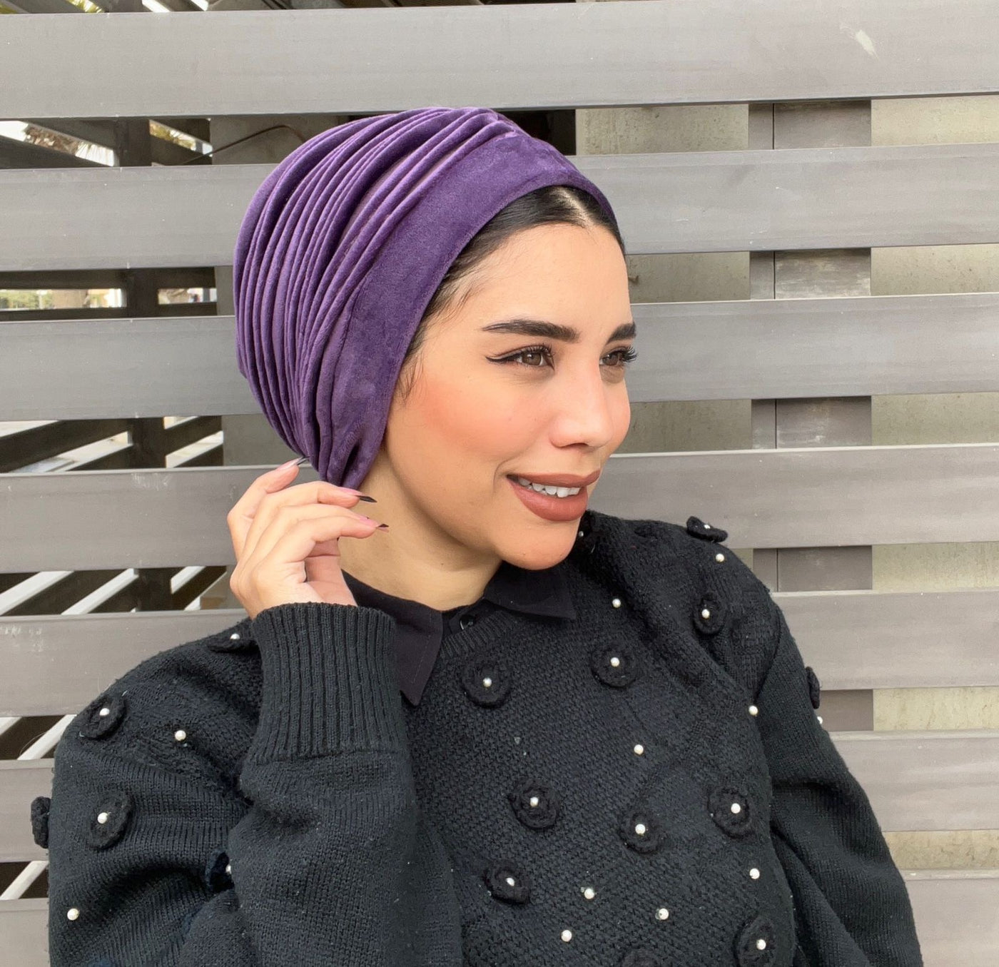 Plain Velvet Turbans