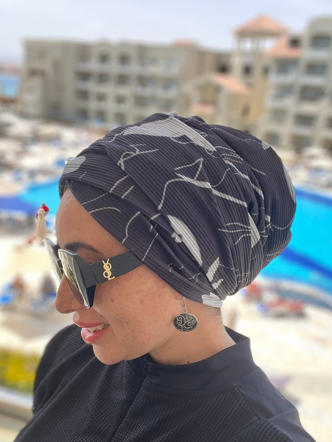 Pleated Cotton Turban