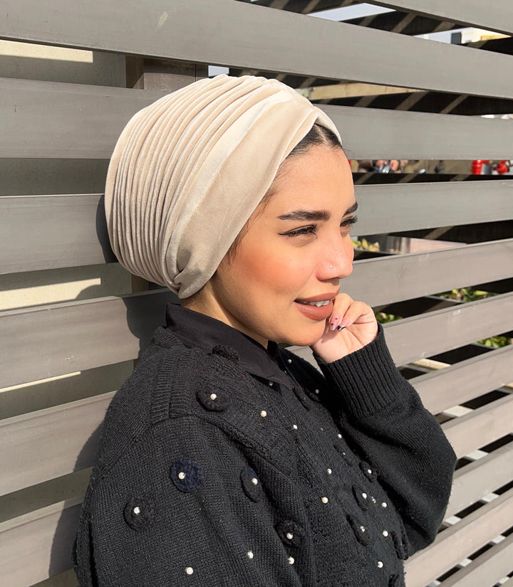 Plain Velvet Turbans