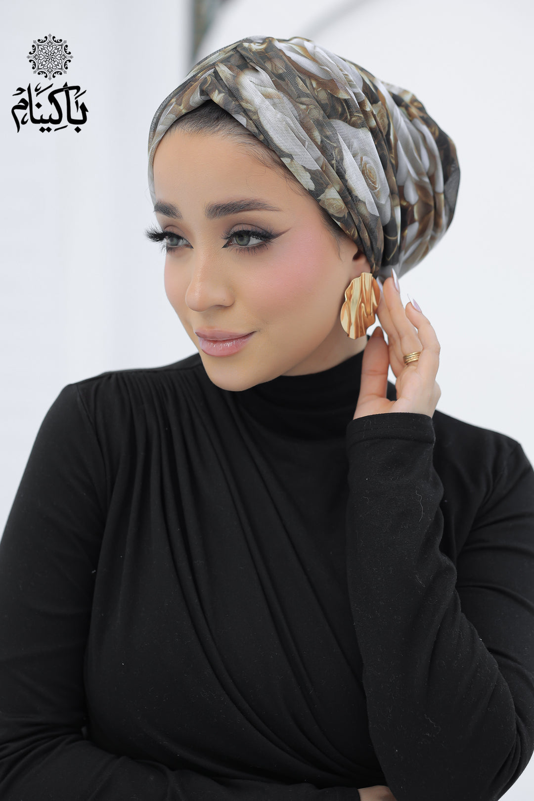 Floral Tulle Turban