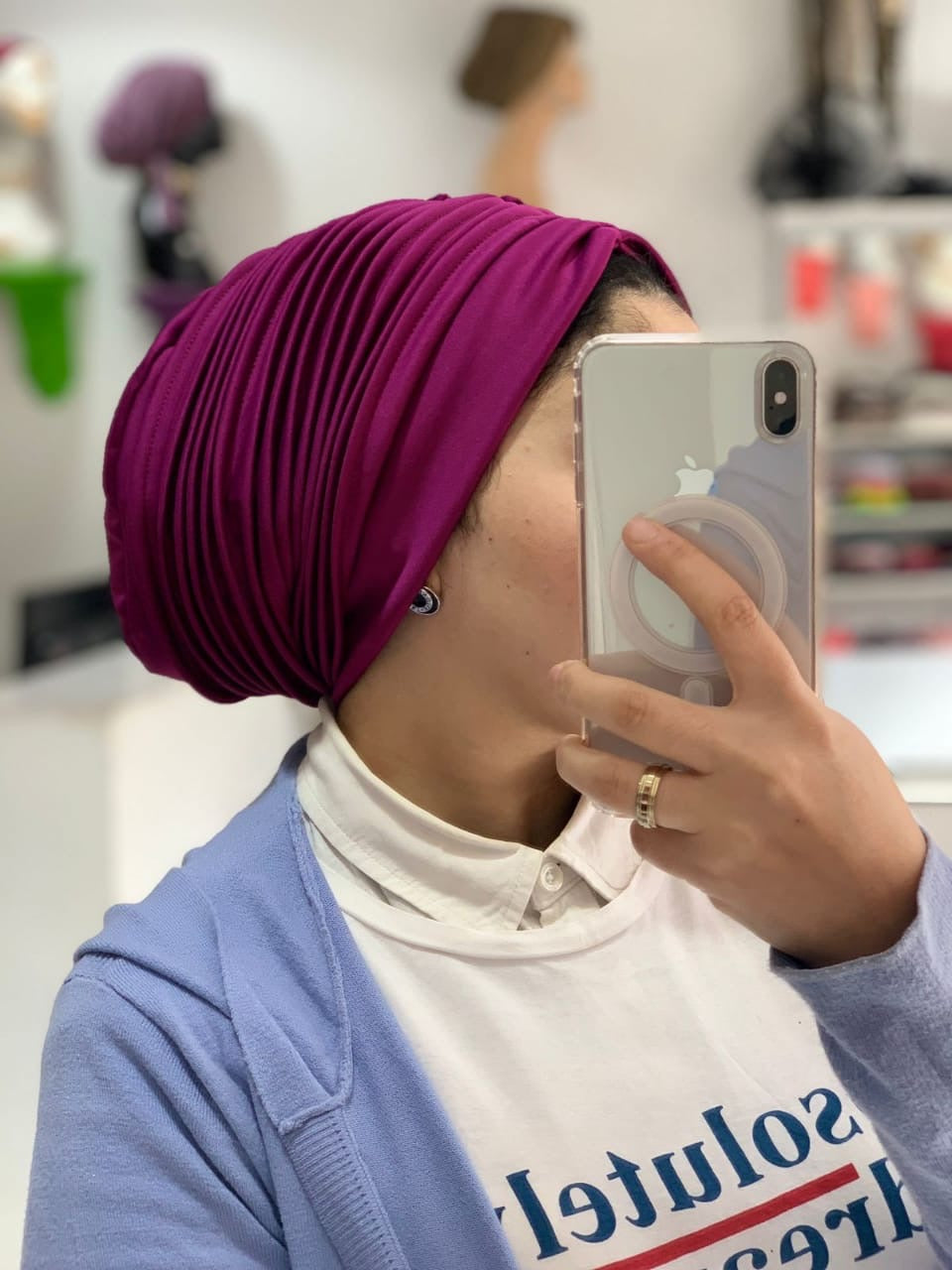 Swimming Selfdrapped Turban