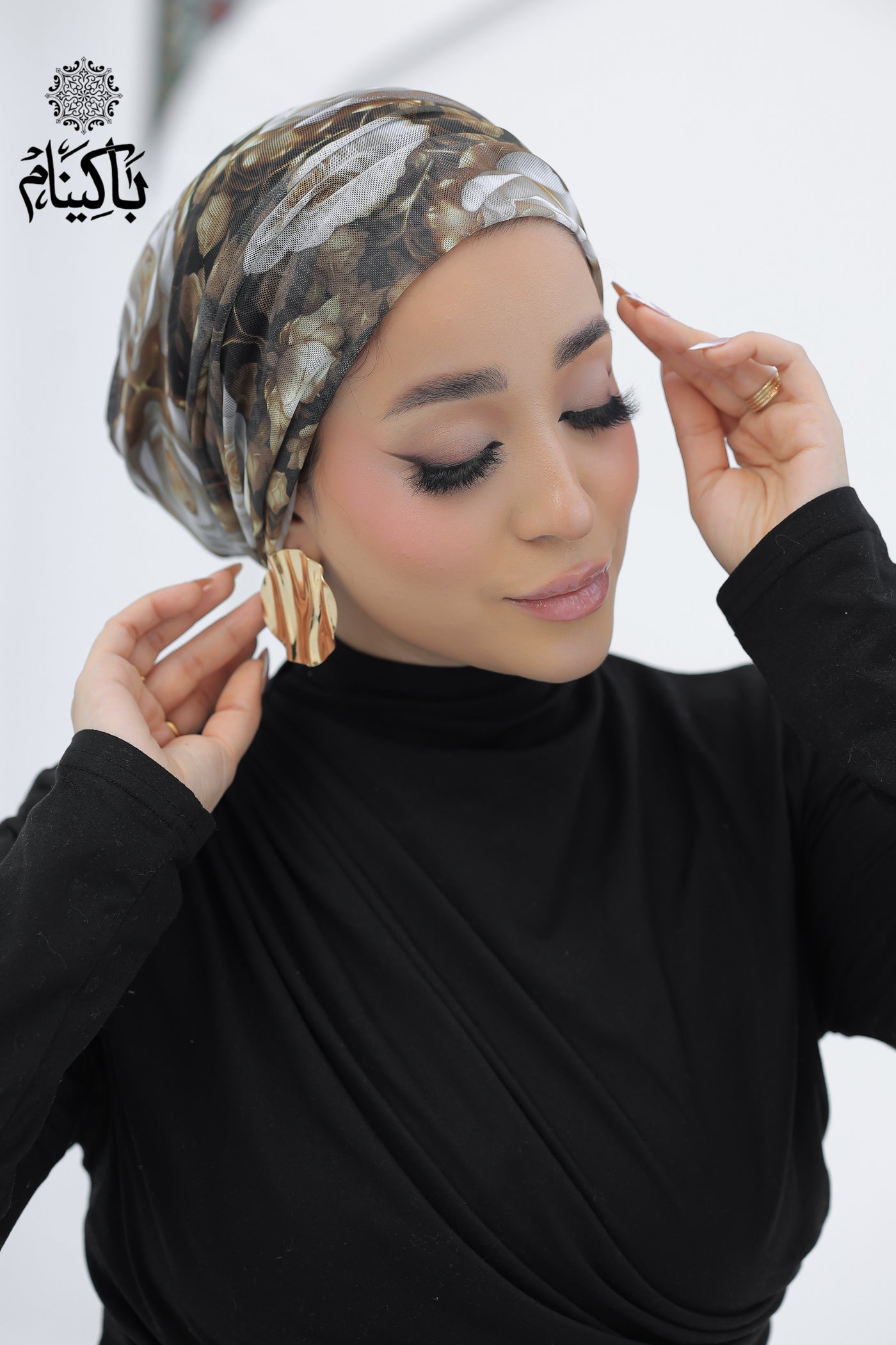 Floral Tulle Turban