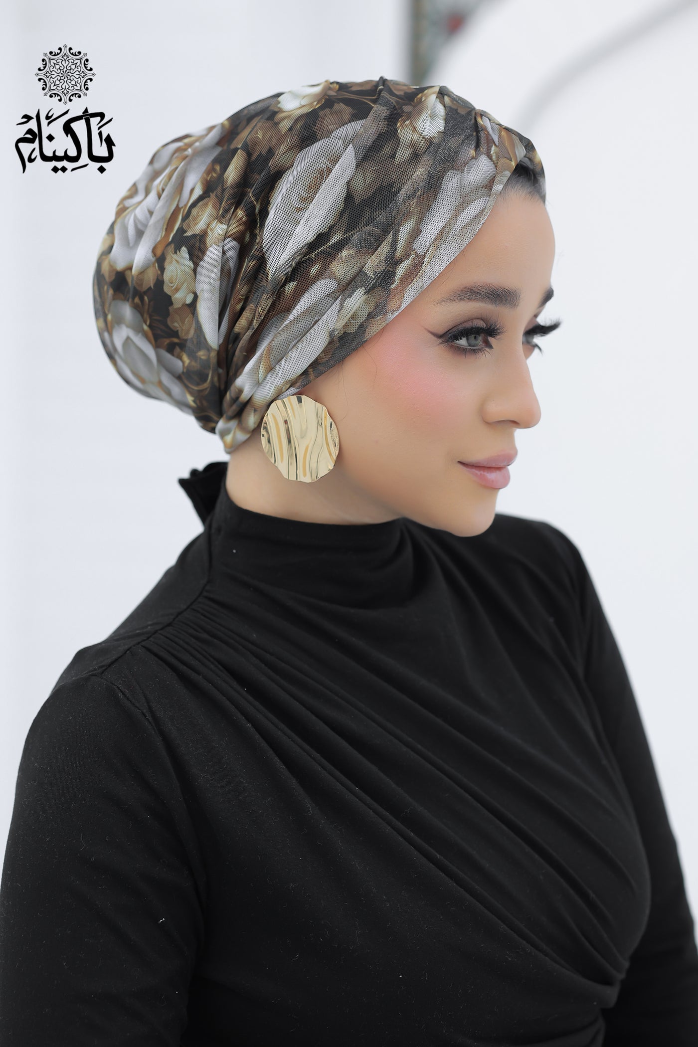 Floral Tulle Turban