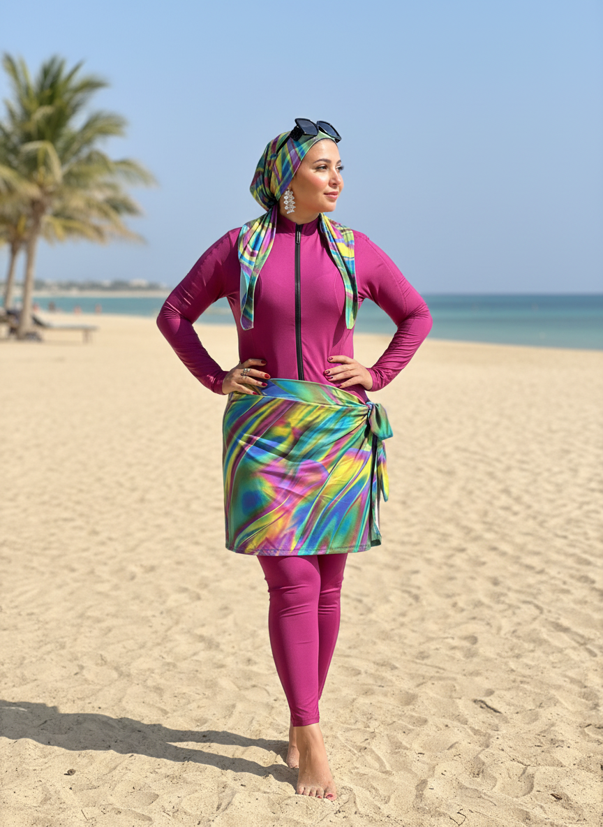 Plum swimsuit