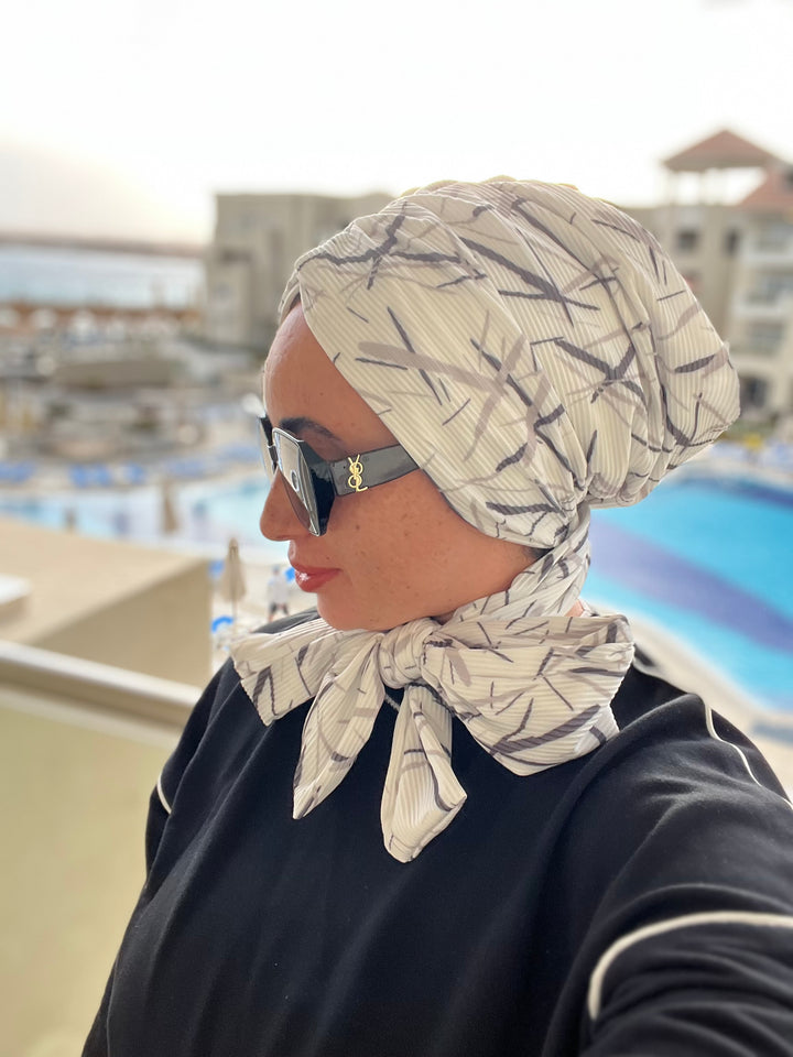Pleated Cotton Dash Turban