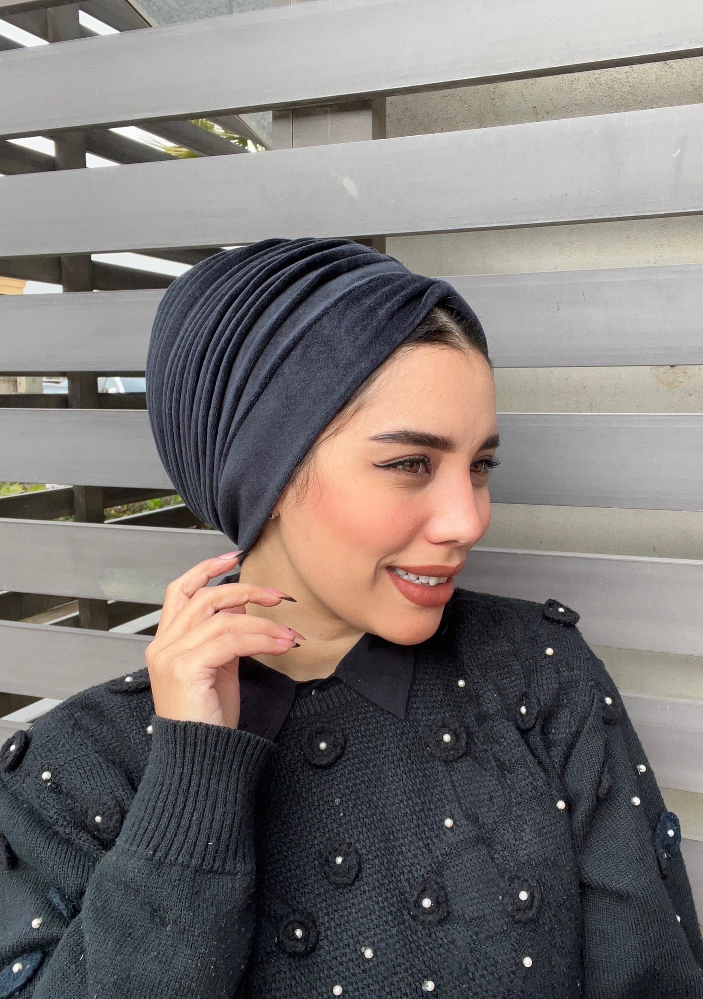 Plain Velvet Turbans