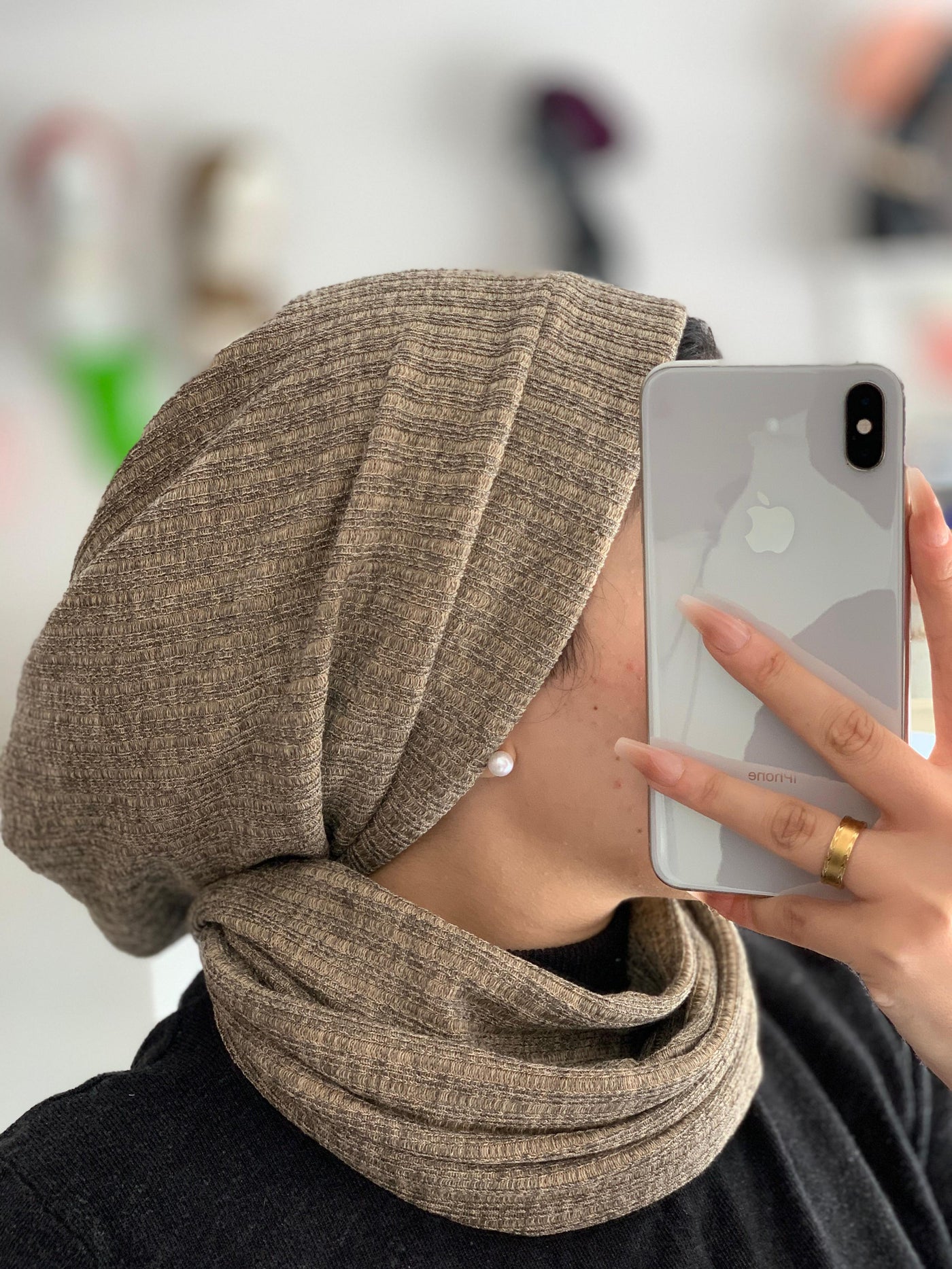 Soft Wool Two-piece Turbans