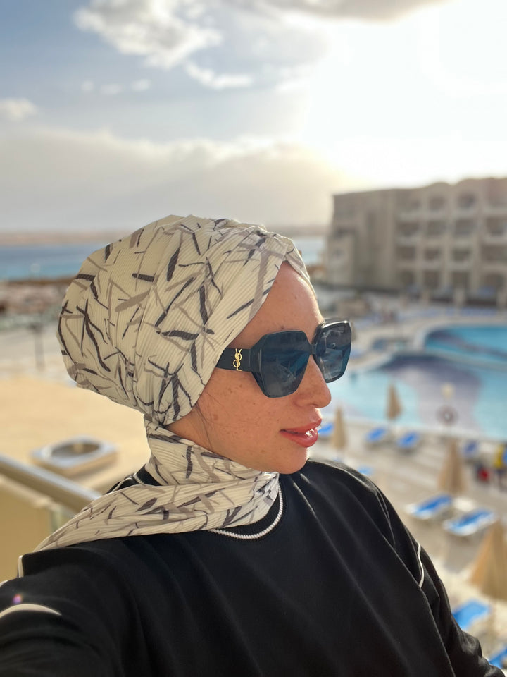 Pleated Cotton Dash Turban