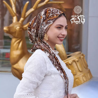 Brown lovers Velvet Scarfina Turban