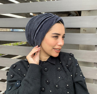 Plain Velvet Turbans