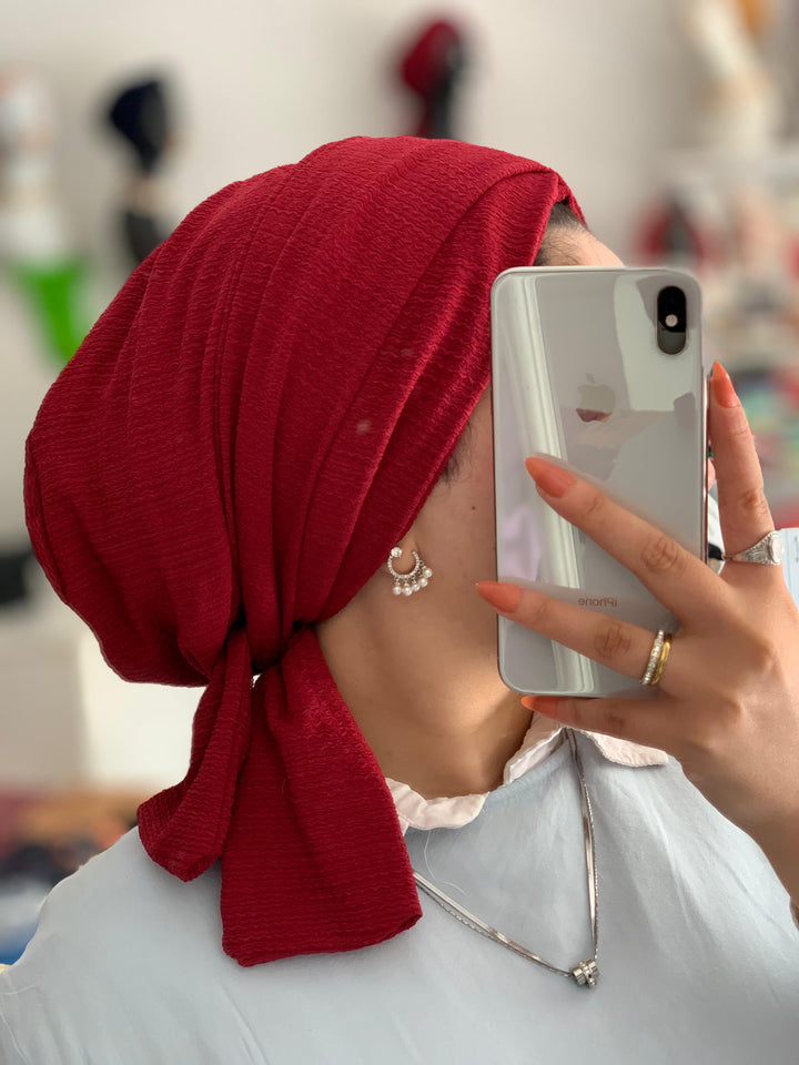 Crinkled Cotton Turban