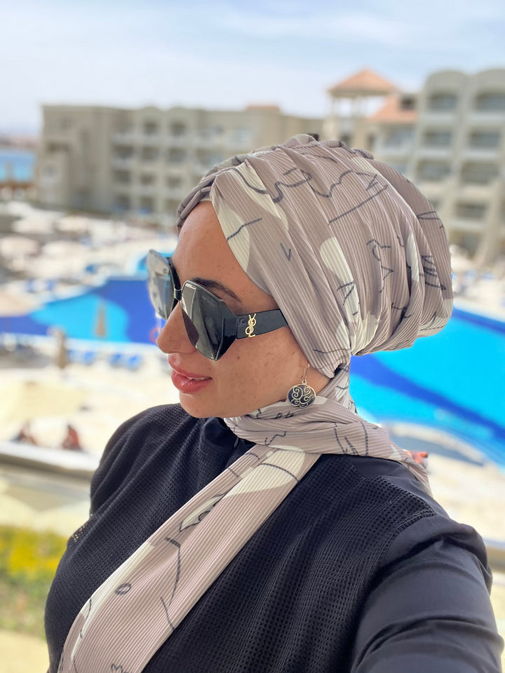 Pleated Cotton Turban