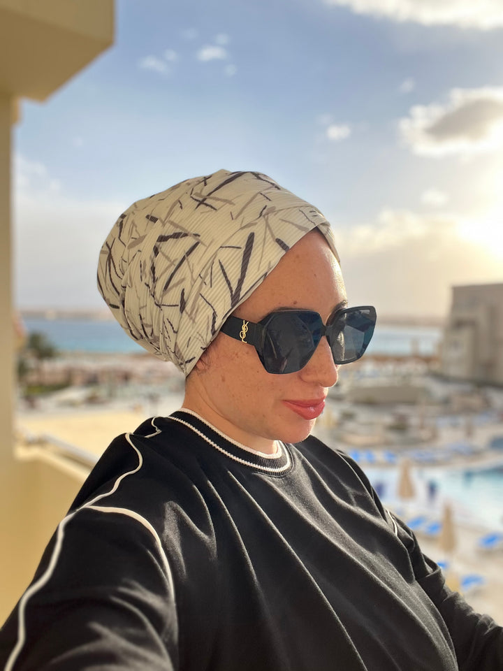 Pleated Cotton Dash Turban