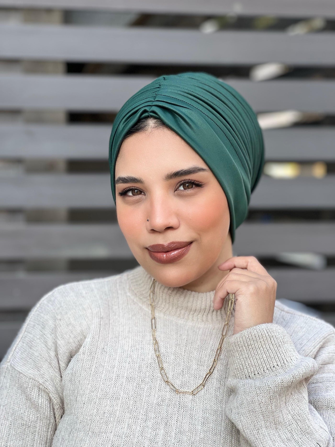 Swimming Selfdrapped Turban