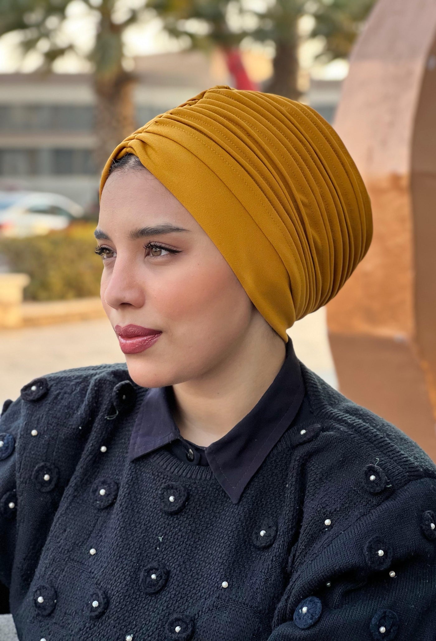 Swimming Selfdrapped Turban