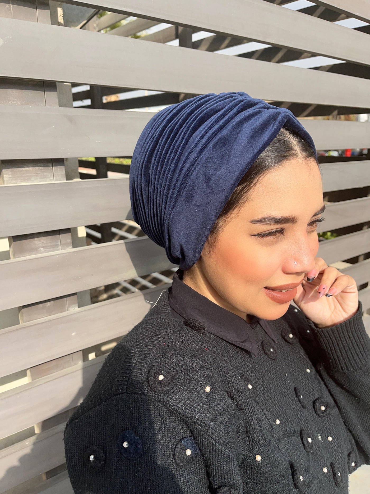 Plain Velvet Turbans
