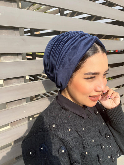 Plain Velvet Turbans