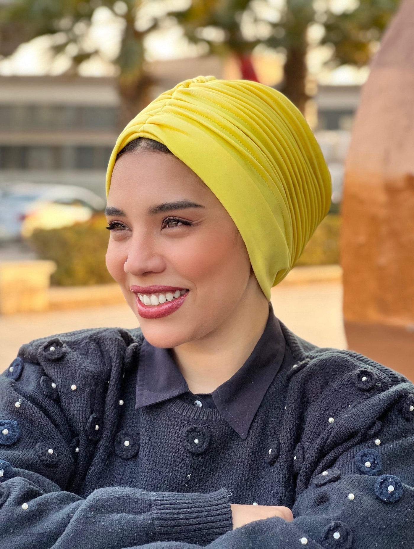 Swimming Selfdrapped Turban