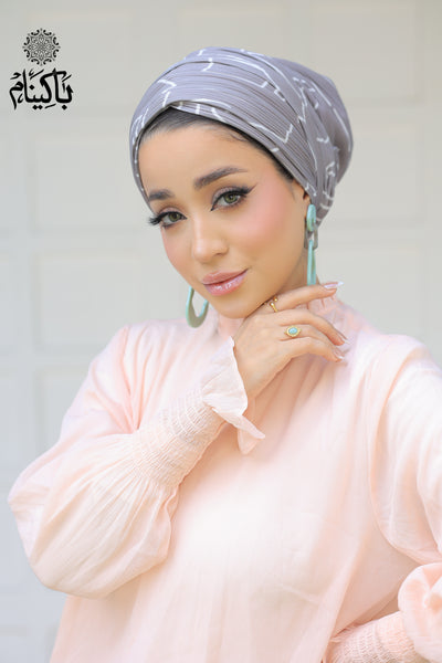 Pleated Geometric Turban