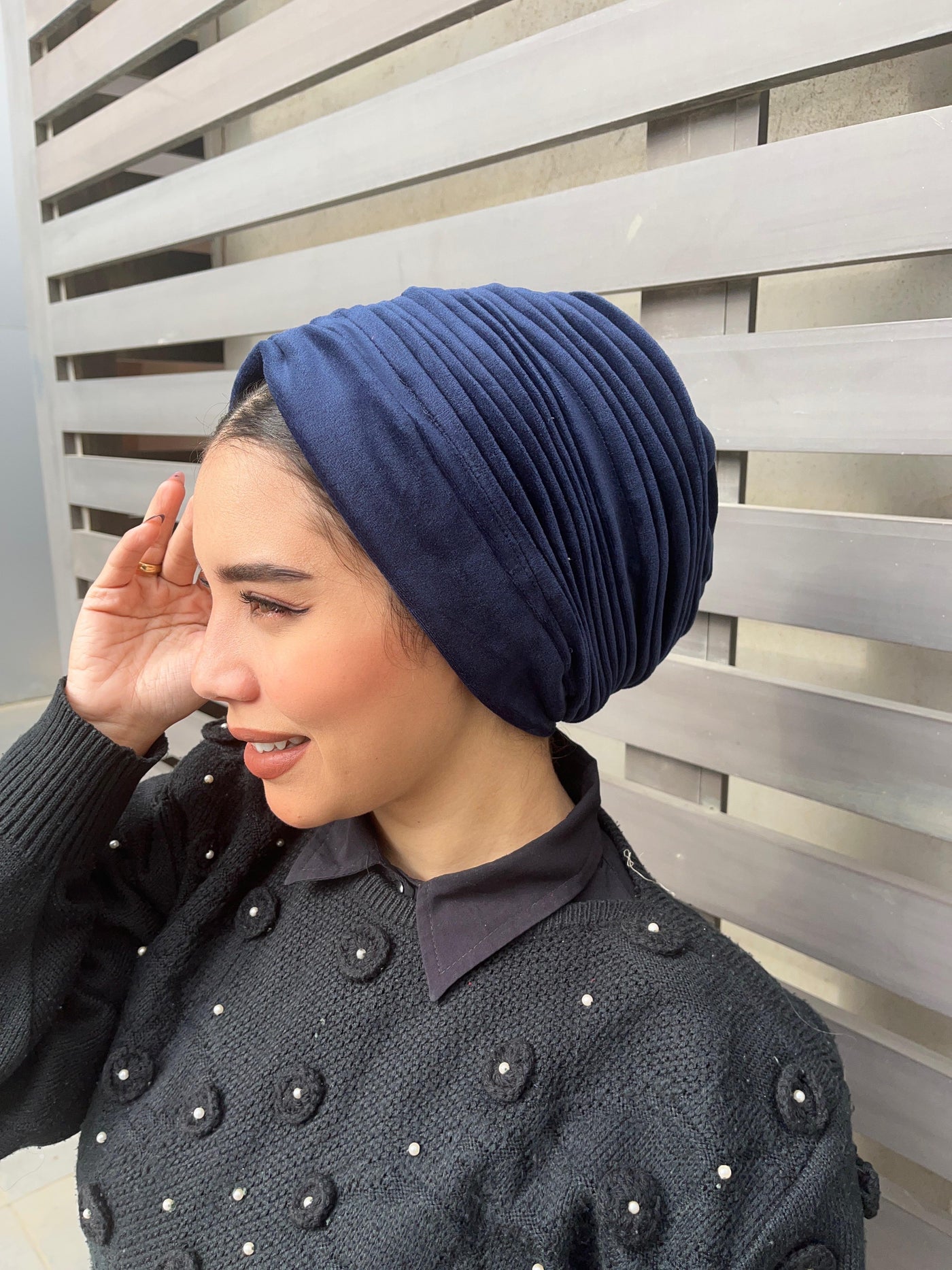 Plain Velvet Turbans