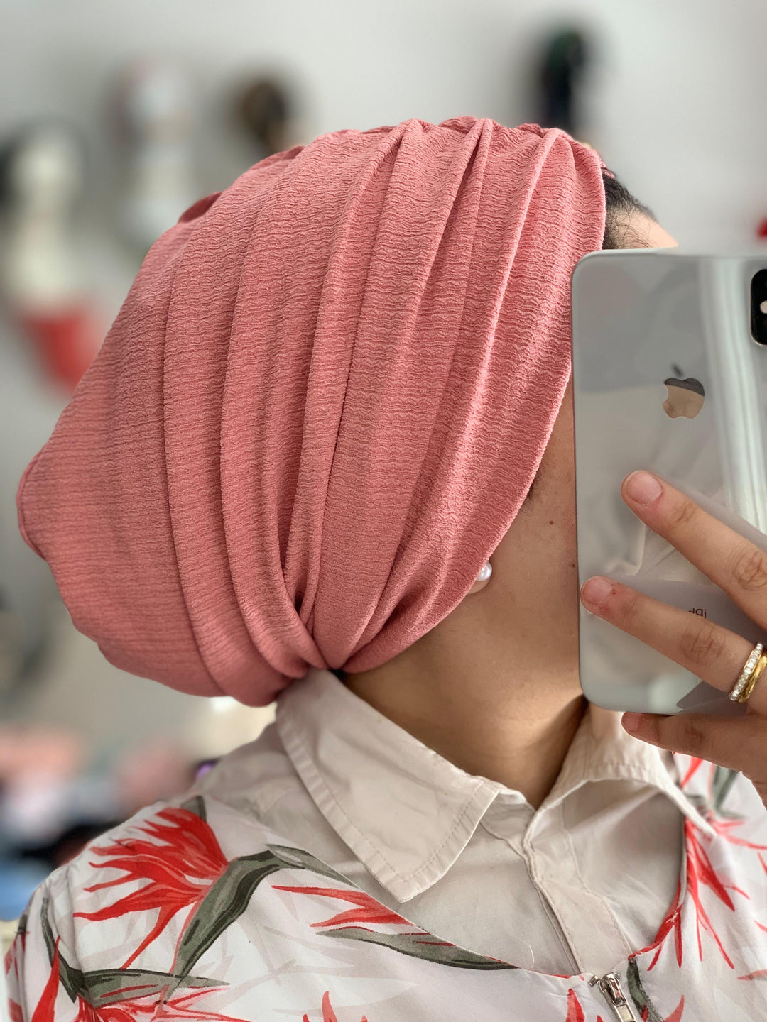 Crinkled Cotton Turban