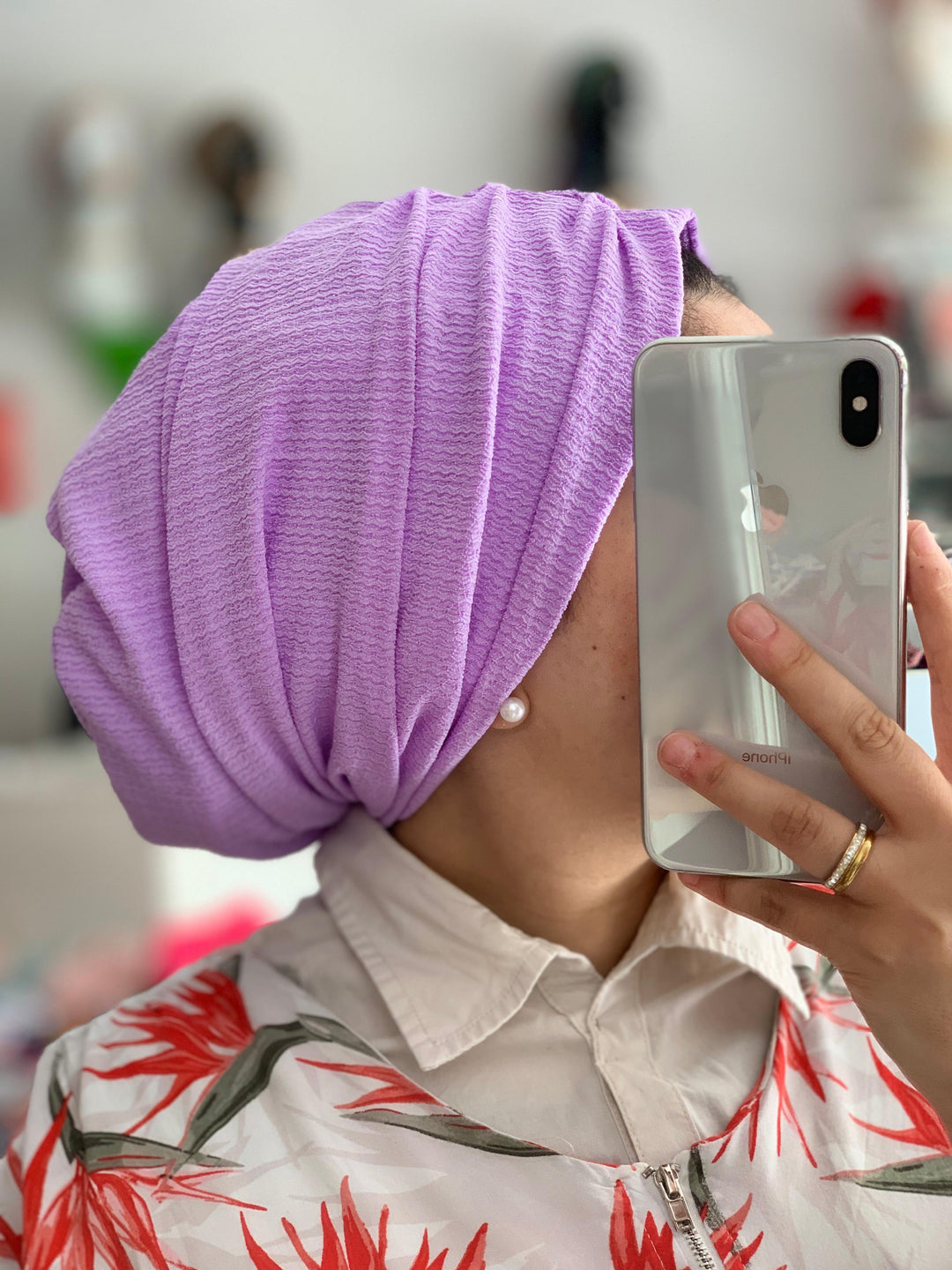 Crinkled Cotton Turban