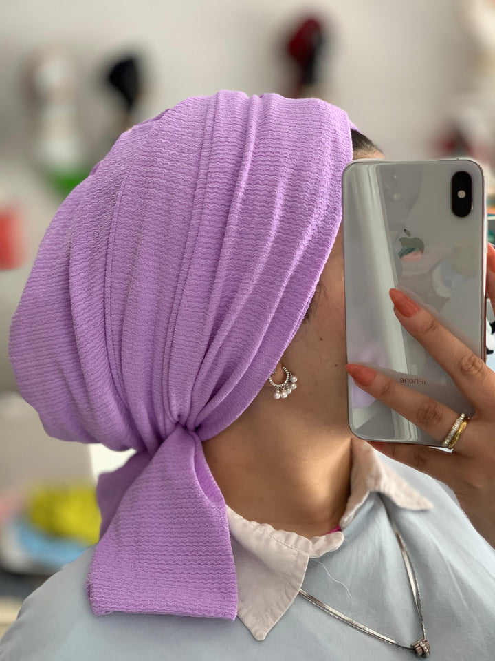 Crinkled Cotton Turban