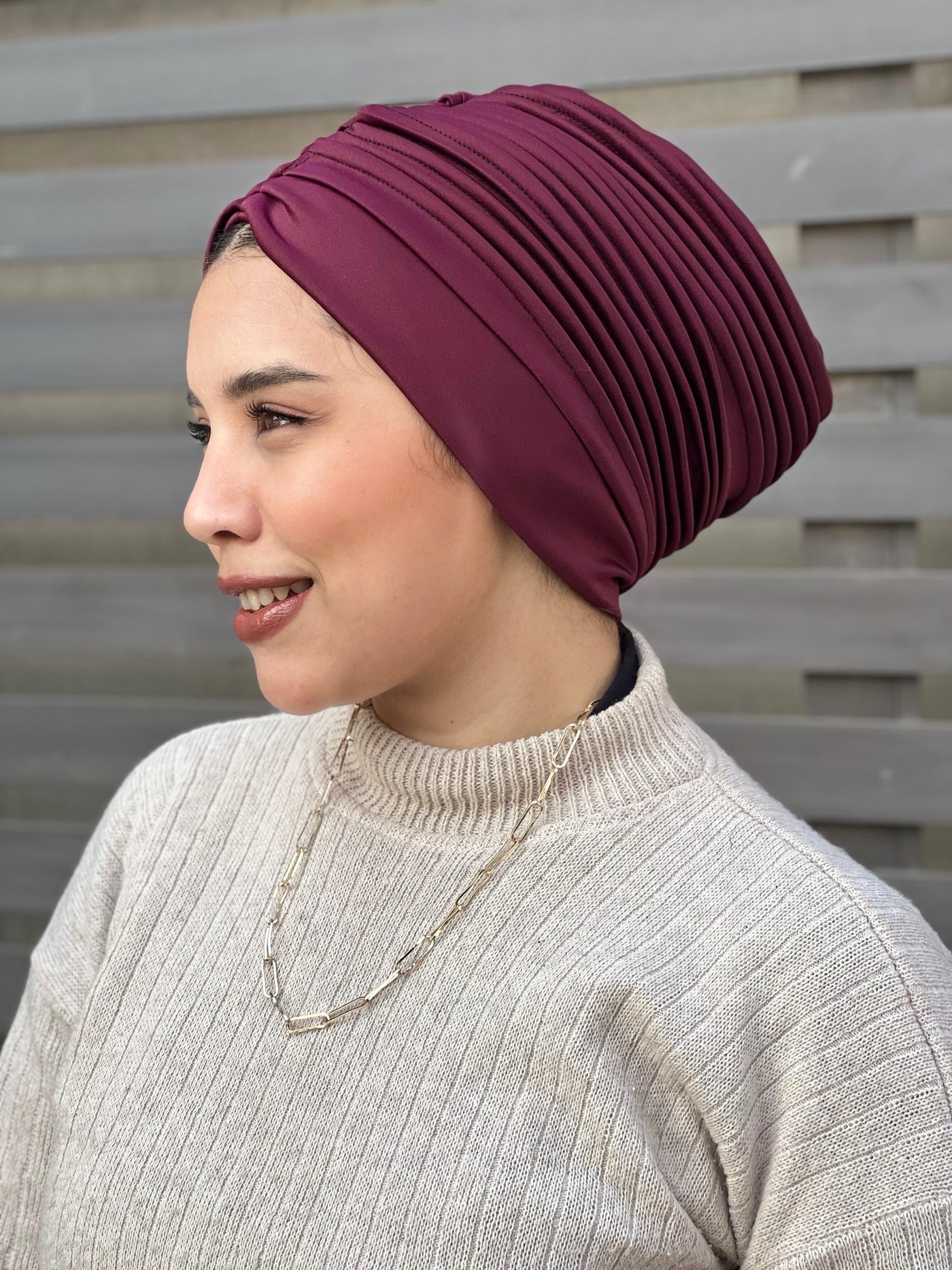 Swimming Selfdrapped Turban