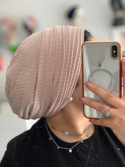 Pleated Cotton Easyon Turban