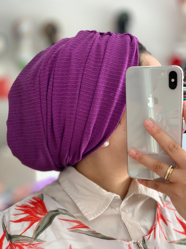 Crinkled Cotton Turban