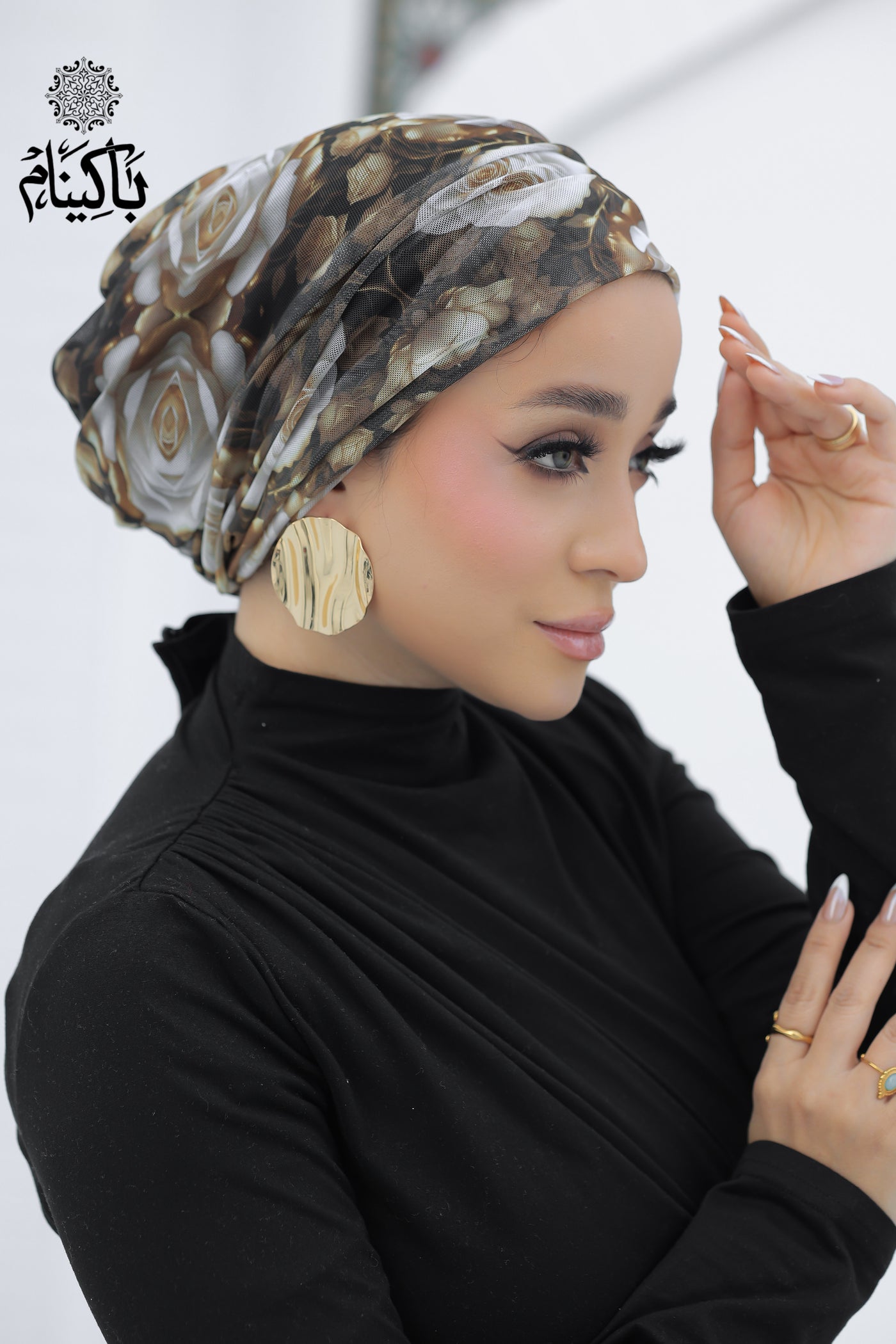 Floral Tulle Turban