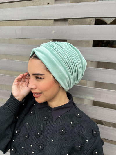 Plain Velvet Turbans
