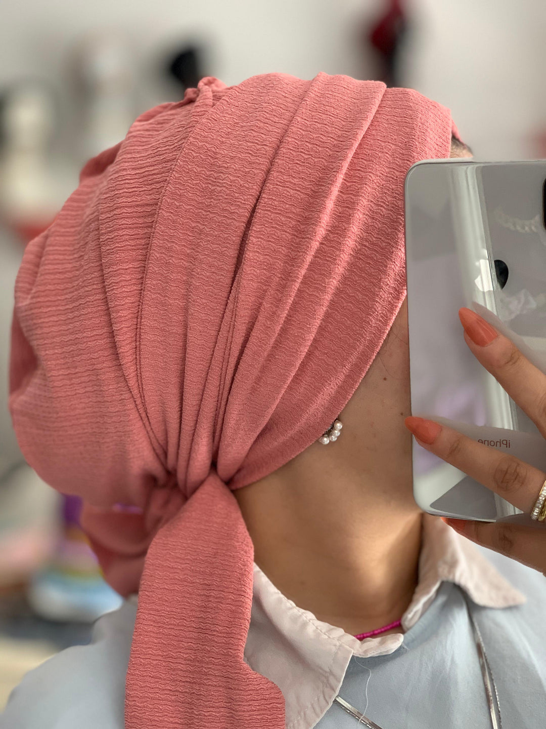 Crinkled Cotton Turban