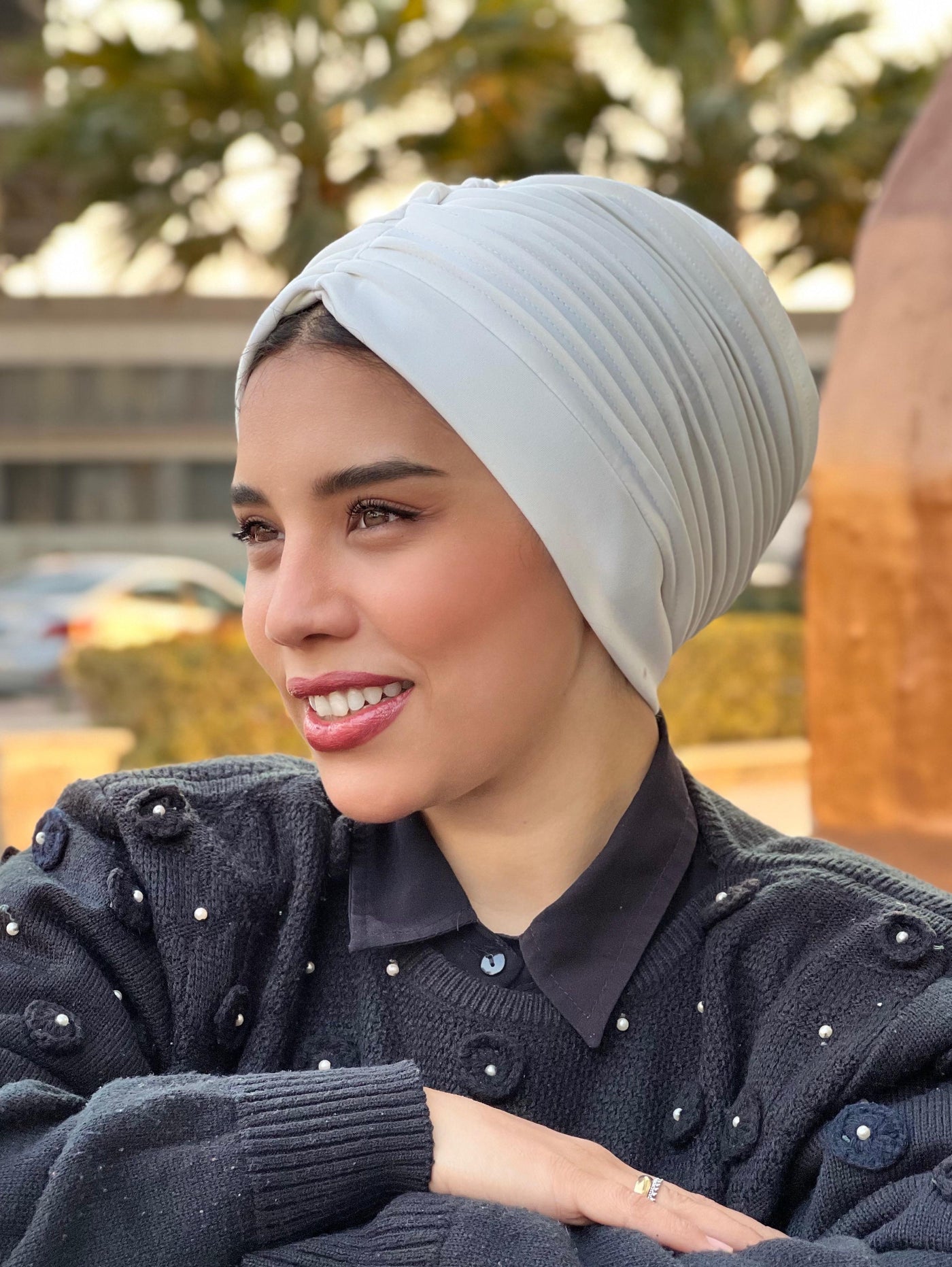 Swimming Selfdrapped Turban