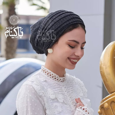 Soft Wool Two-piece Turbans