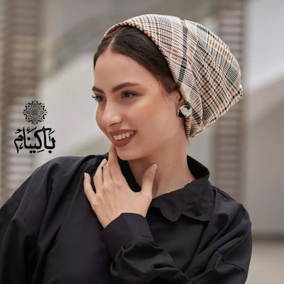 Plaid Velvet Turban
