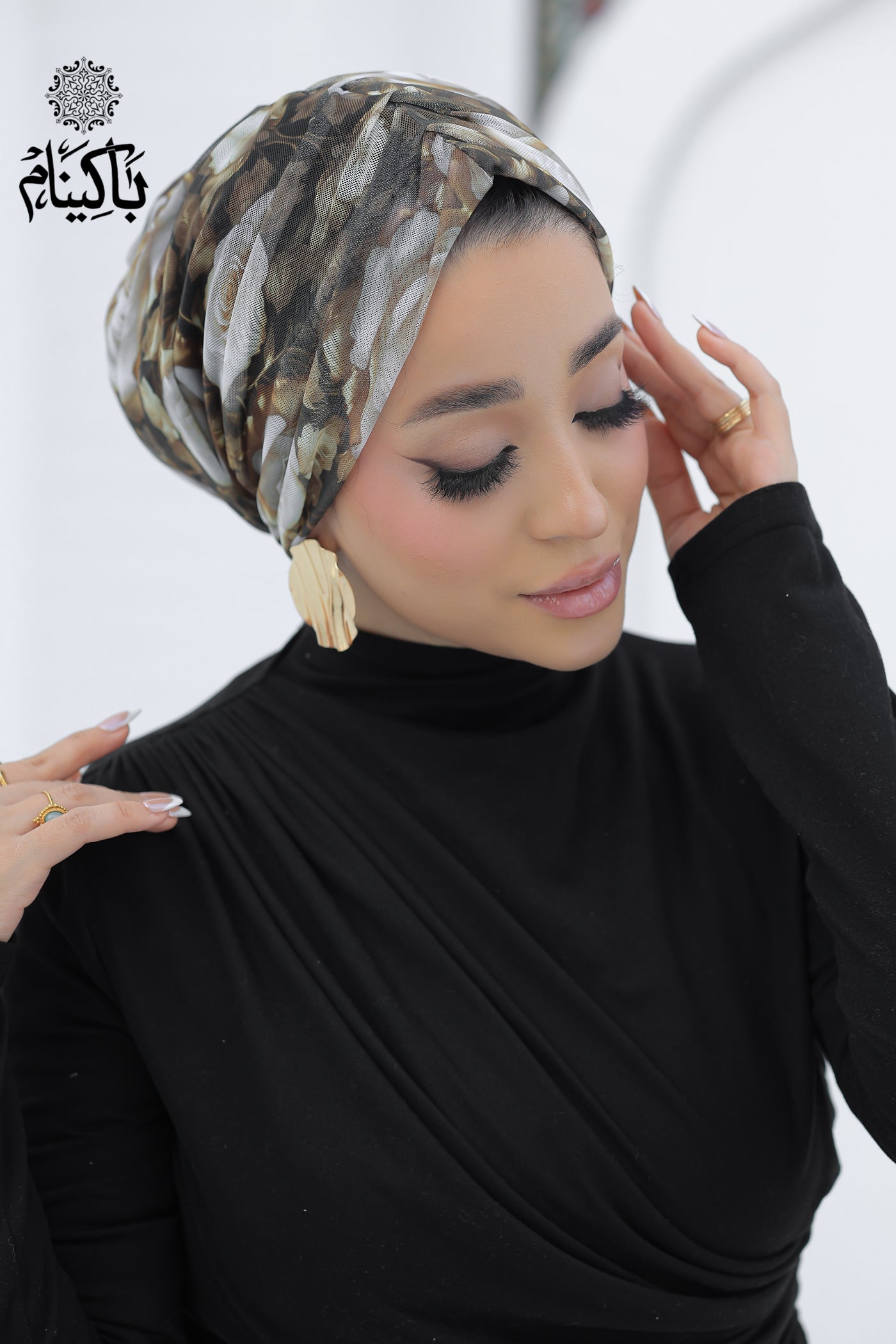 Floral Tulle Turban